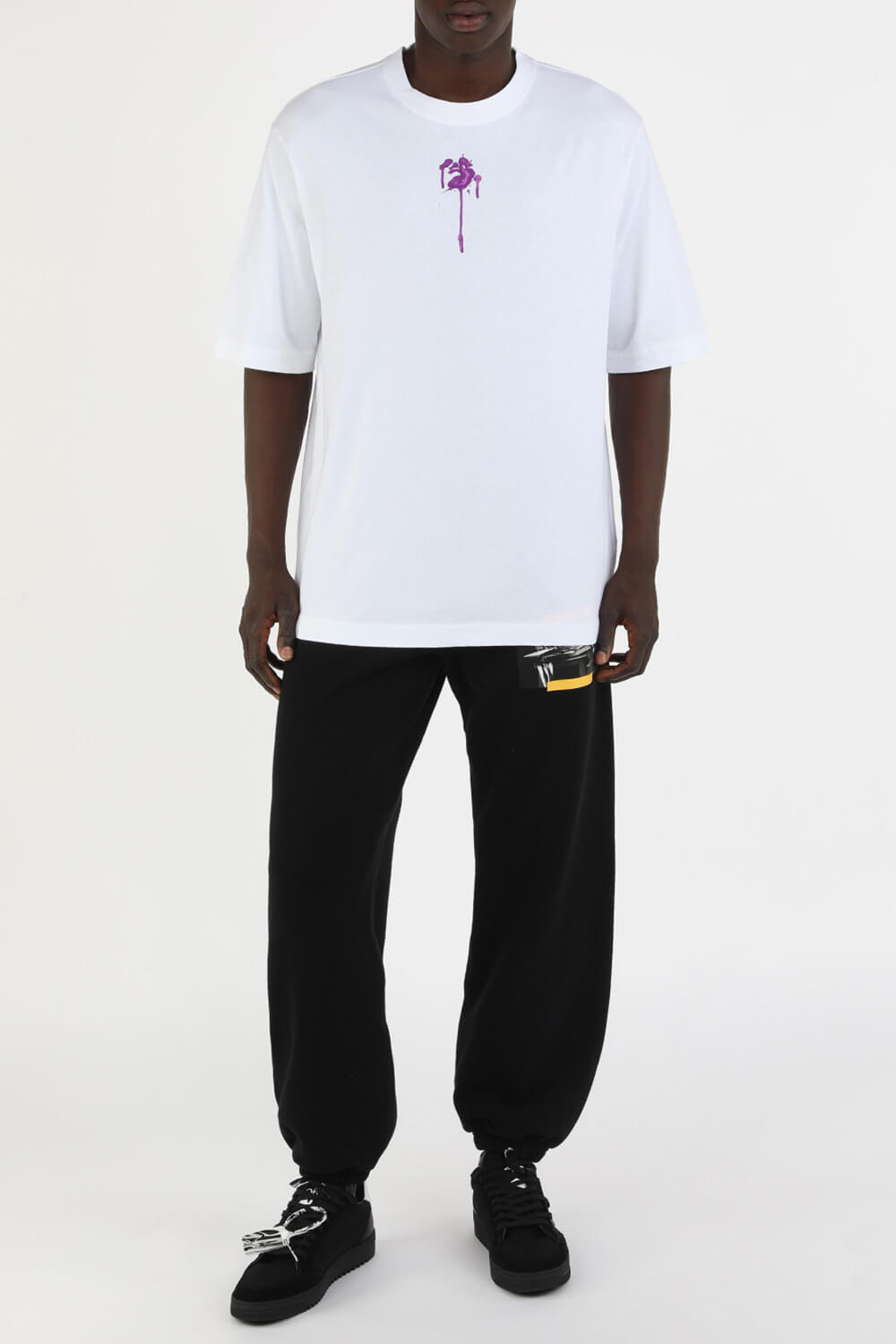 חולצת טי פלמינגו בצבע לבן